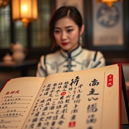 茶室精美的菜单设计