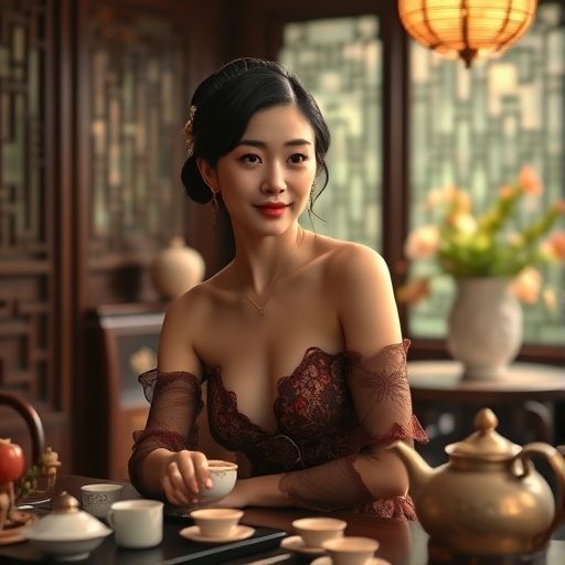 茶室内的精致氛围