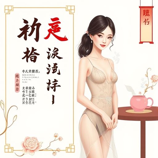 茶单上列出多种茶饮，搭配精美插图