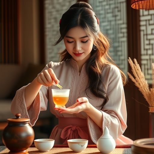 茶艺师展现专业魅力