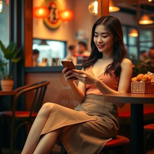 展示用户在服务后的放松状态