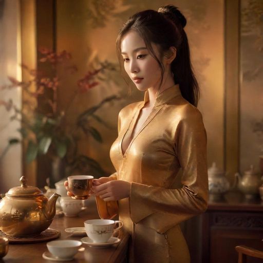 雅致的品茶环境