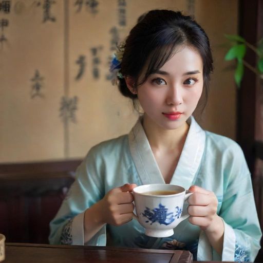 茶汤流动的瞬间