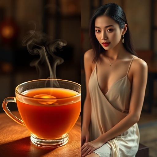 清香四溢的茶汤画面