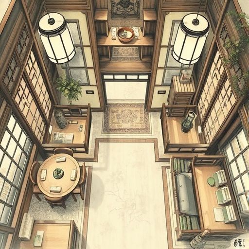 古色古香的茶室氛围