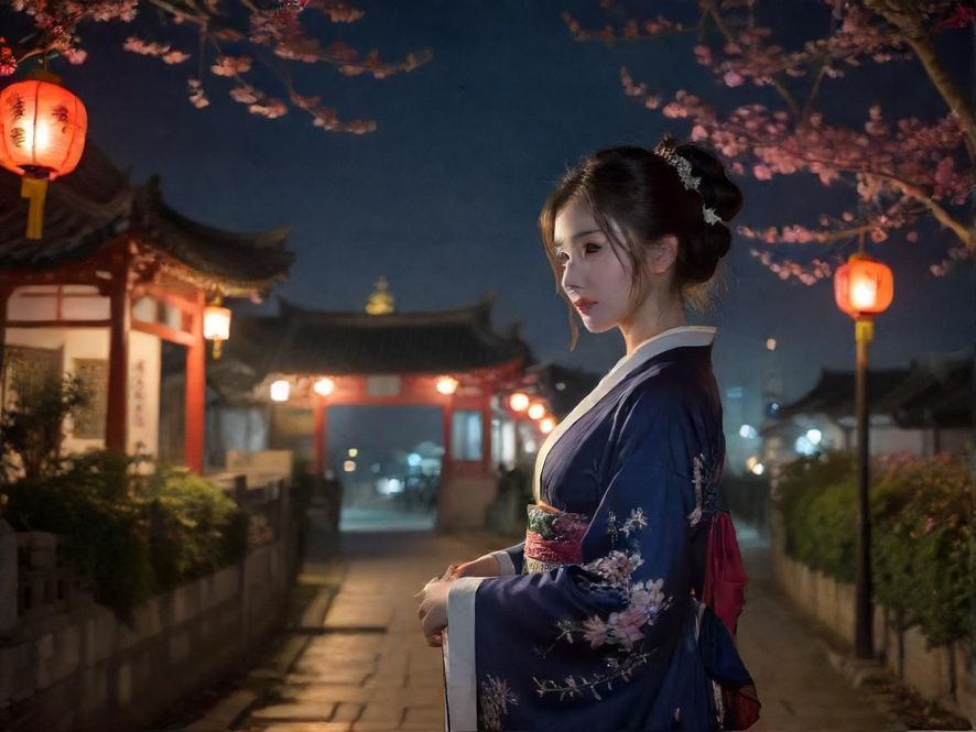 繁华都市夜景，霓虹闪烁，预示着精彩的夜生活