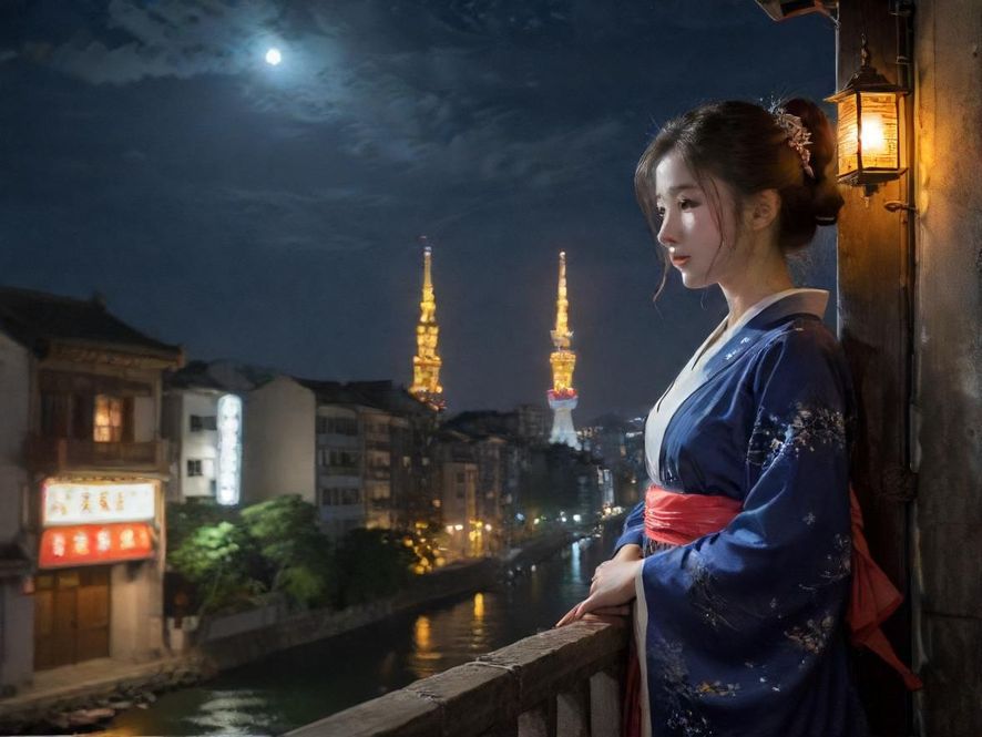 展示广州璀璨的夜景，暗示夜生活的开始