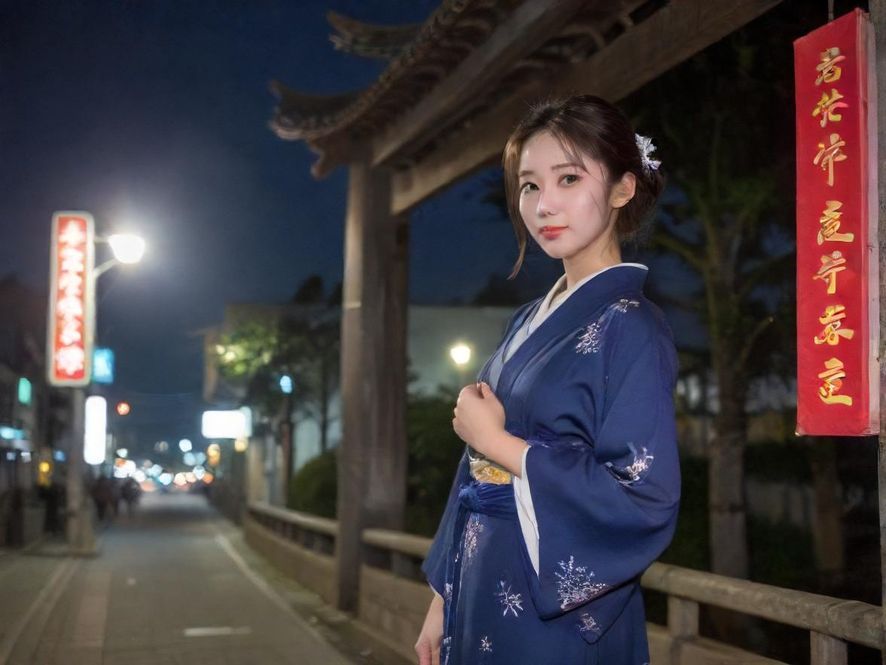四川桑拿会所夜景现代风格