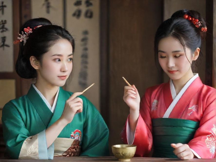 广州茶肆的温馨夜场氛围