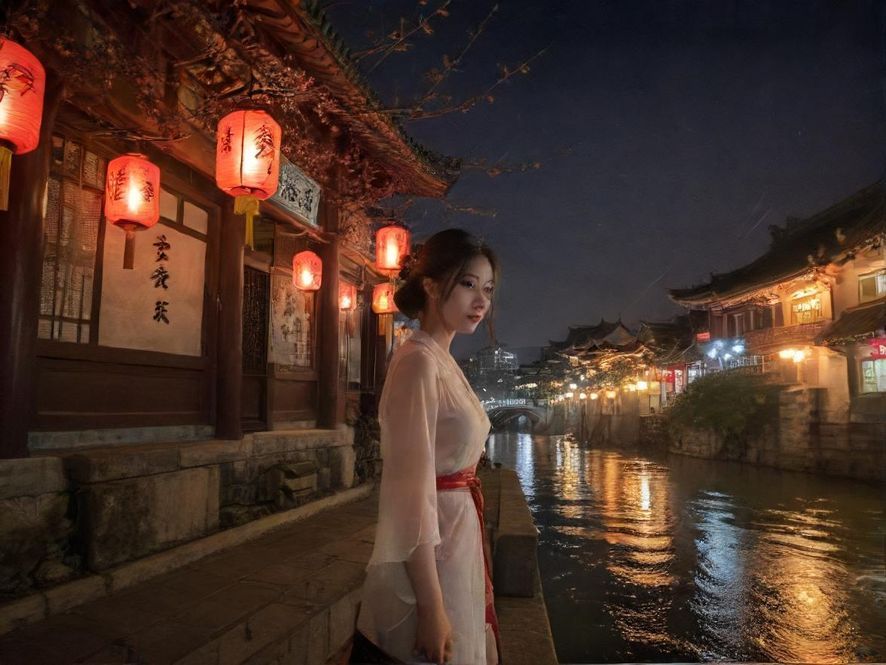 繁华都市夜景，霓虹闪烁，暗示着隐藏其中的休闲娱乐场所。
