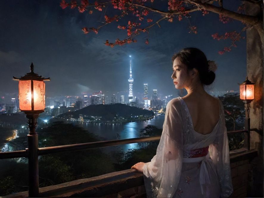 广州夜场会所的璀璨夜景