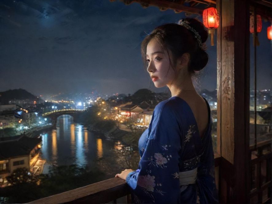 柳州夜场会所的霓虹灯光夜景