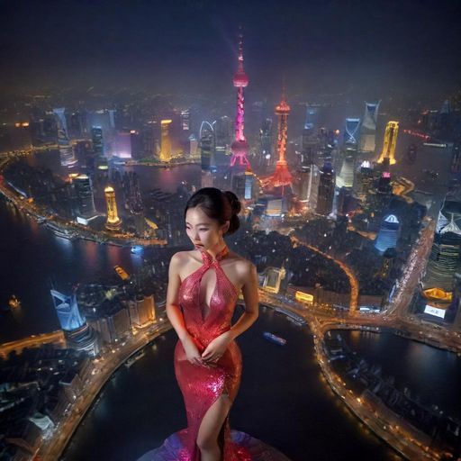 上海繁华夜景