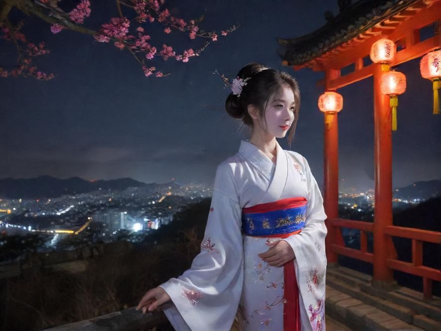 一个手机屏幕上显示着模糊的APP图标和霓虹灯光，暗示着夜生活的神秘入口。