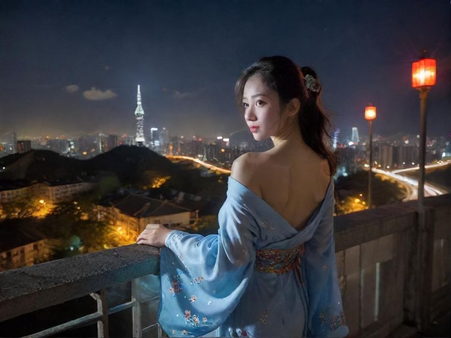 豪华会所包间，柔和灯光，舒适沙发，窗外是璀璨的城市夜景。