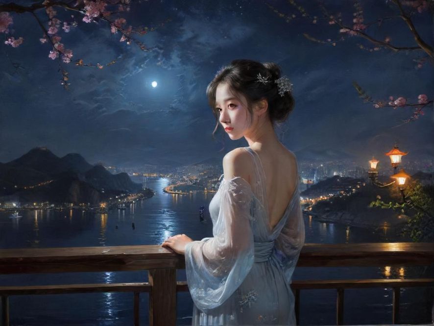 海珠区会所夜景灯光渲染图