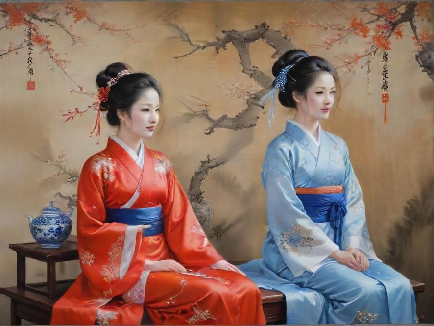 描绘一个安静舒适的私密空间，暗示品茶的氛围