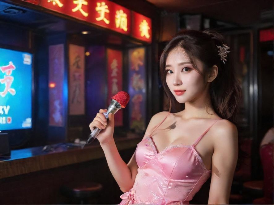 增城豪华KTV包厢，绚丽灯光，营造出纸醉金迷的氛围。