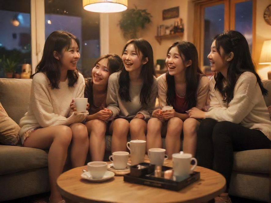 条友们在虚拟社区中欢聚一堂，分享快乐，充满温馨与活力。